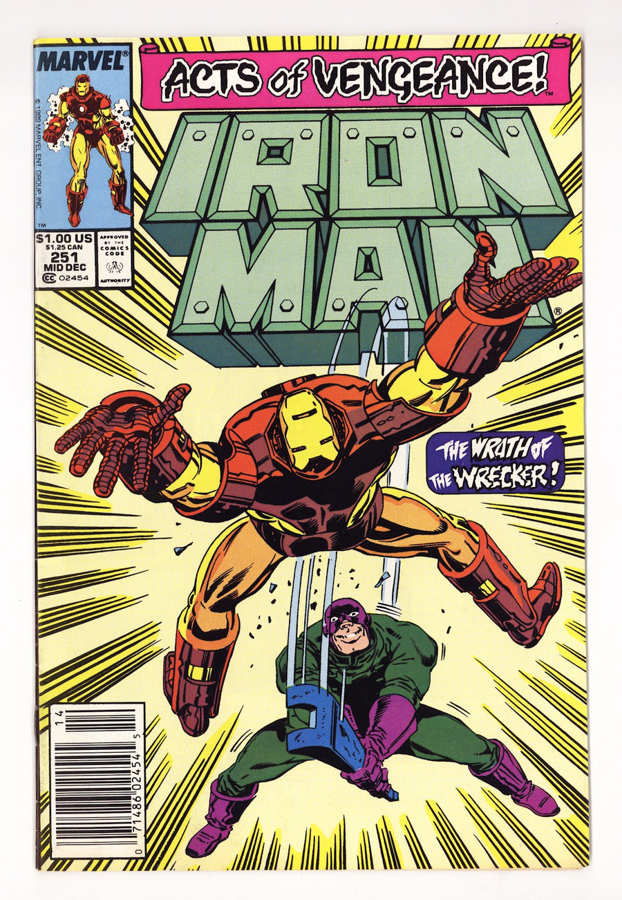 Iron Man Vol 1 251  Mid Grade   (1989)   Newsstand