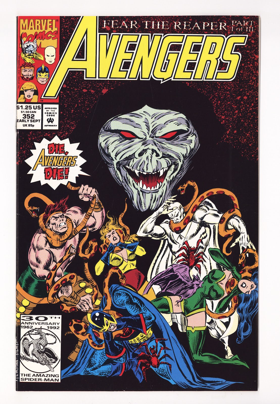 The Avengers Vol 1 352 Mid Grade (1992) 