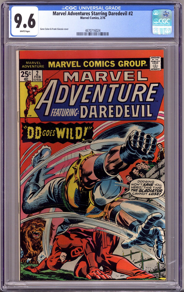 Marvel Adventures   2 CGC 9.6 (NM+)   (1976)