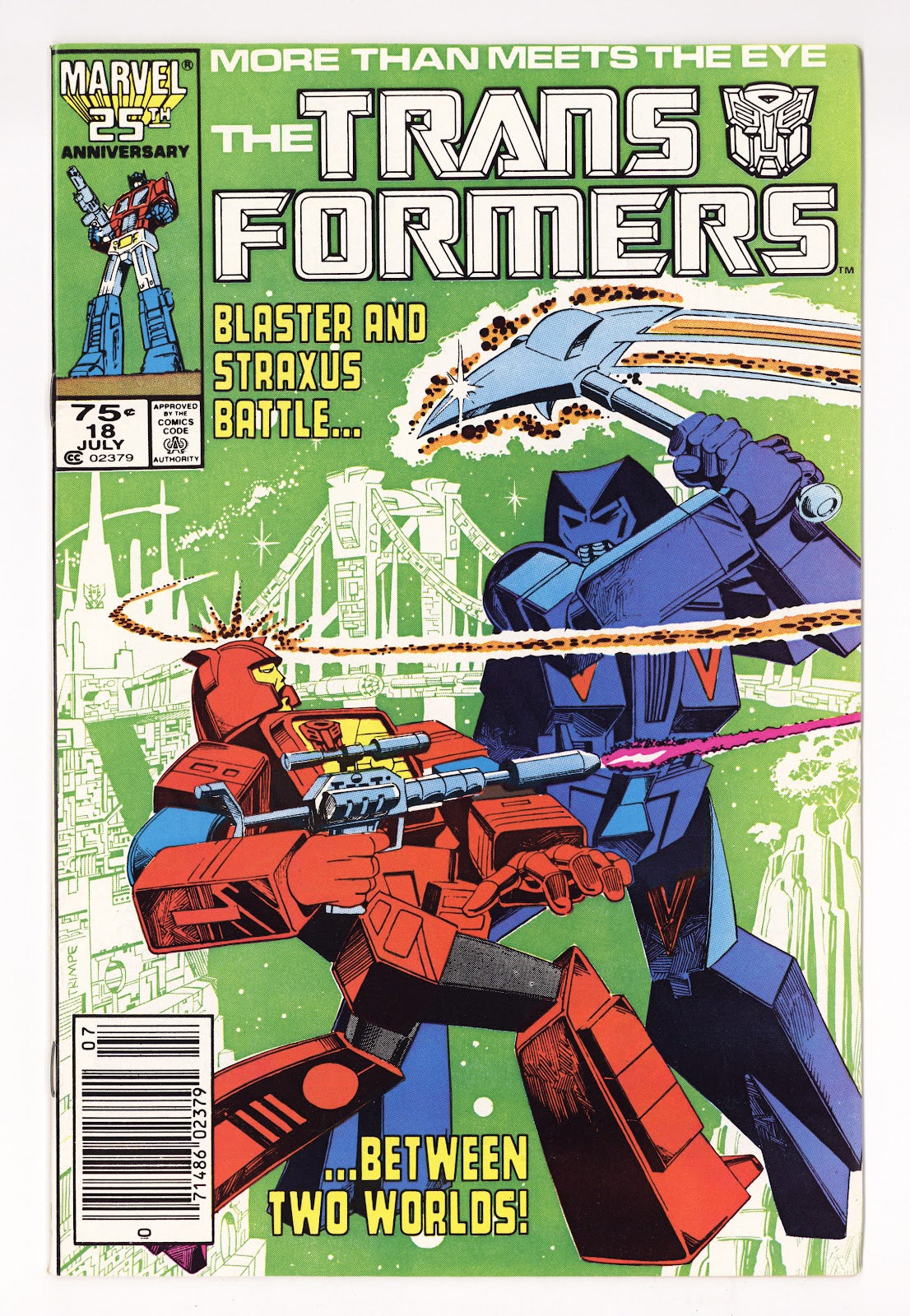 The Transformers   18  Mid Grade   (1986)   Newsstand  