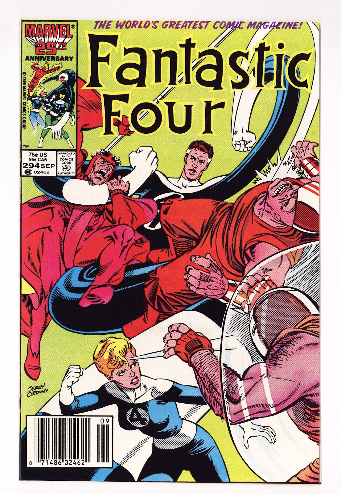 Fantastic Four Vol 1 294 High Grade (1986) Newsstand 