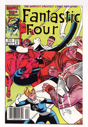 Fantastic Four Vol 1 294 High Grade (1986) Newsstand