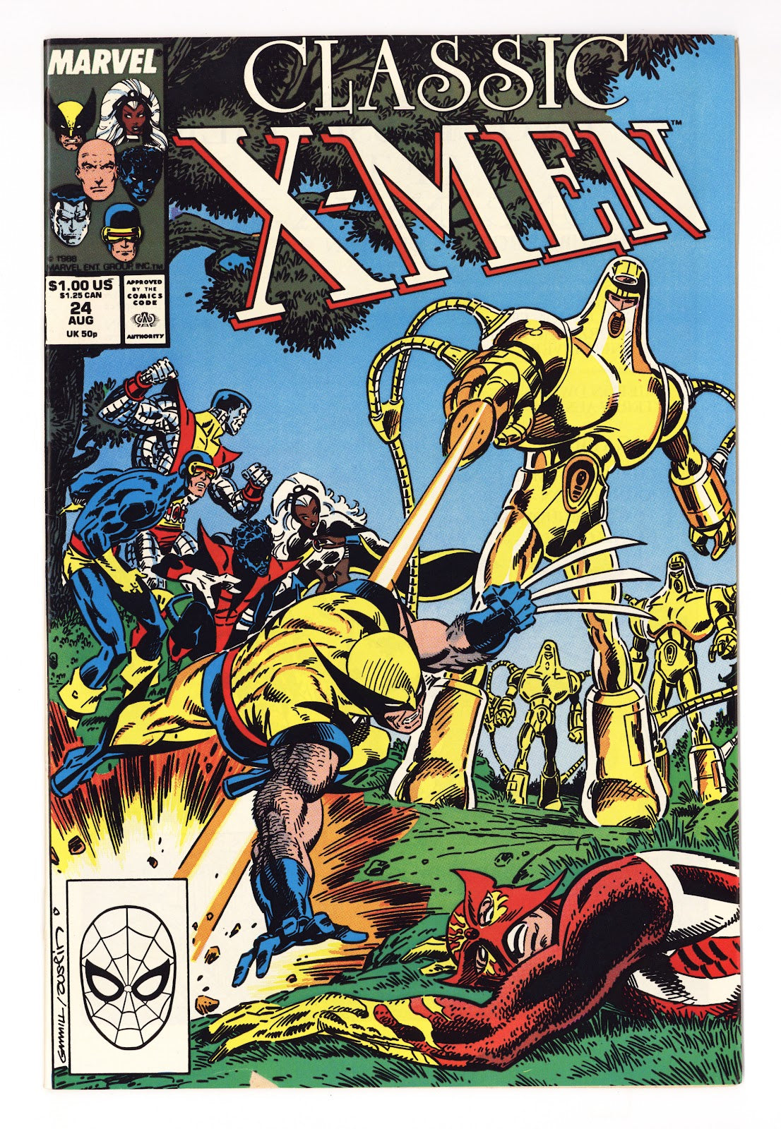 Classic X-Men 24 Mid Grade (1988) Direct 