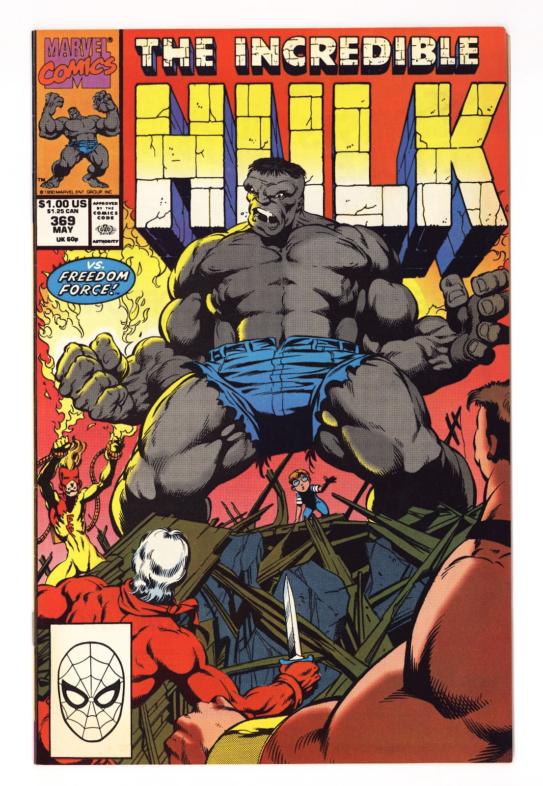 The Incredible Hulk Vol 1 369  Mid Grade   (1990)     