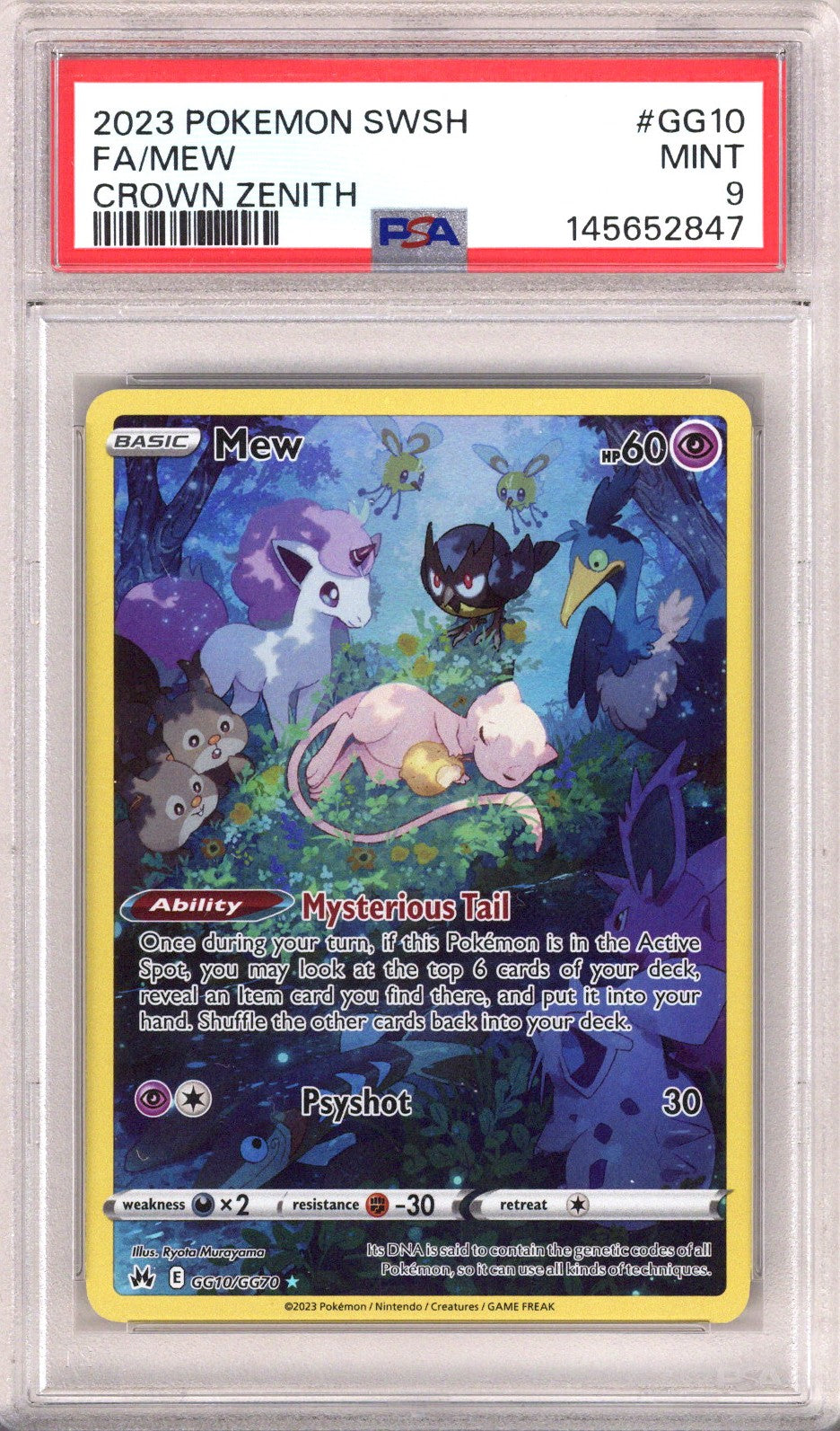 Pokemon Crown Zenith Mew PSA 9 (2023)