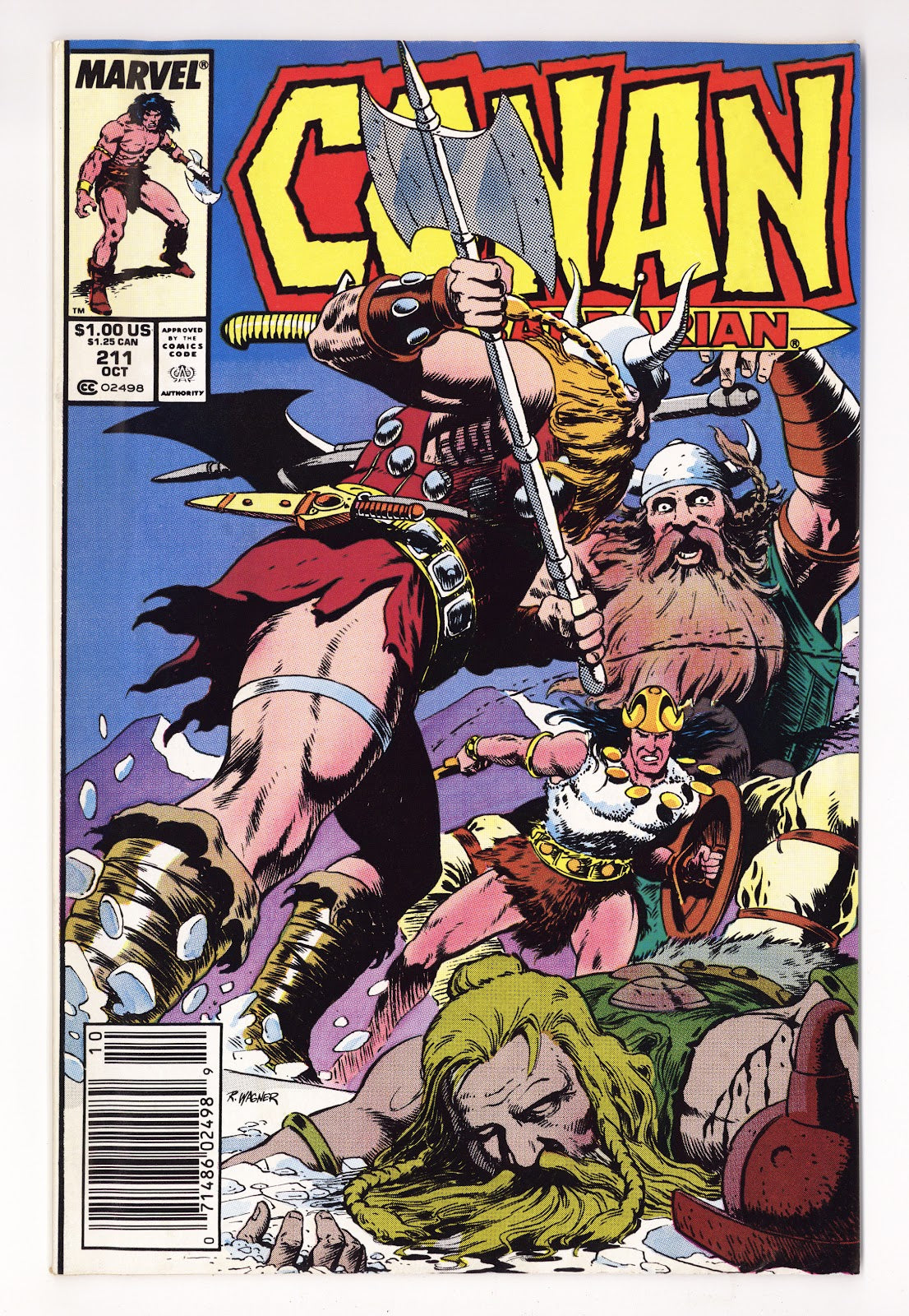 Conan the Barbarian Vol 1 211  Mid Grade   (1988)   Newsstand