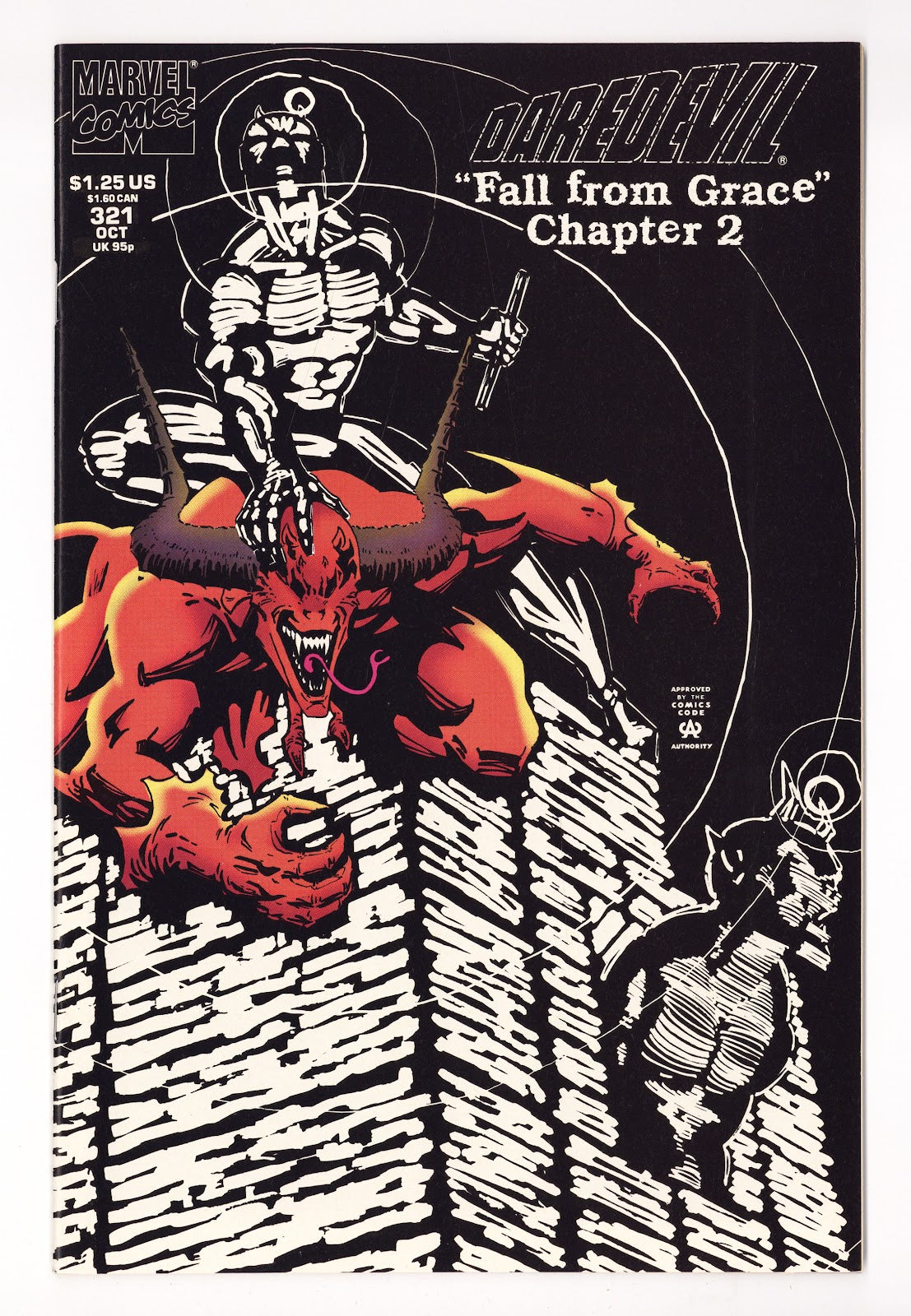 Daredevil Vol 1 321  High Grade   (1993) Glow in the Dark Deluxe Variant  
