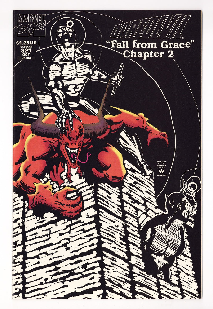 Daredevil Vol 1 321  High Grade   (1993) Glow in the Dark Deluxe Variant  