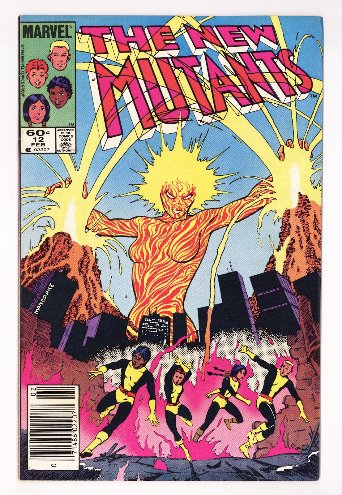 The New Mutants Vol 1 12 Mid Grade (1984) Newsstand 