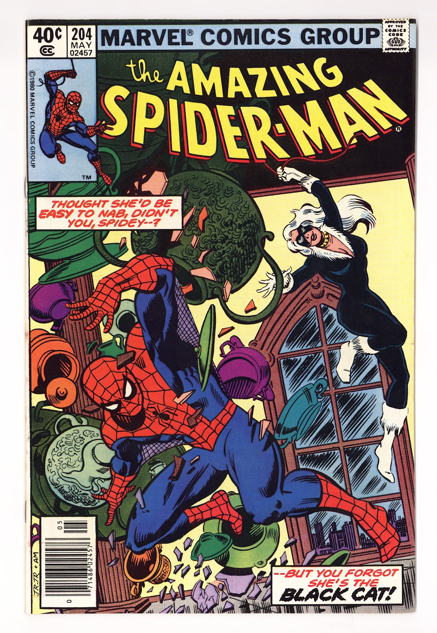 The Amazing Spider-Man Vol 1 204  VF- (7.5)   (1980)   Newsstand