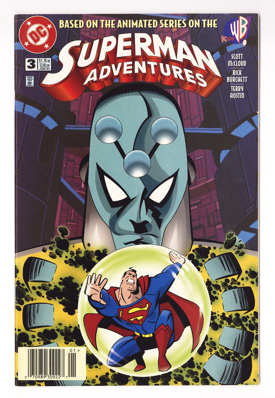 Superman Adventures   3  Mid Grade   (1997)   Newsstand  