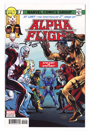 Alpha Flight Vol 5 1  High Grade   (2023) Jurgens Homage  Variant  Signed x
