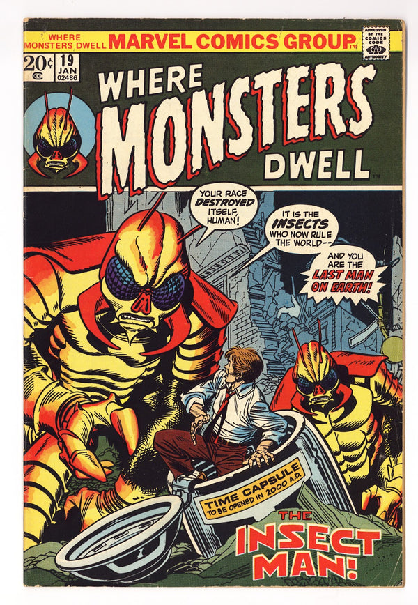 Where Monsters Dwell Vol 1 19  FN (6.0)   (1973)