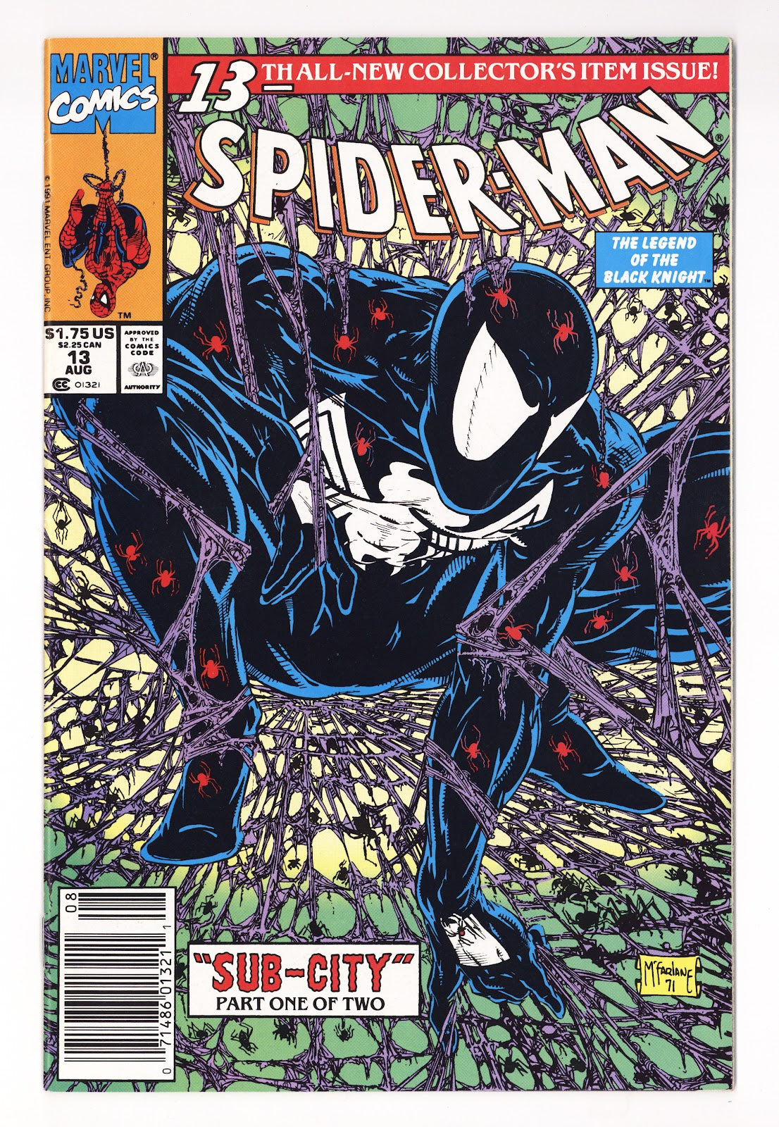 Spider-Man Vol 1 13 FN/VF (7.0) (1991) Newsstand 