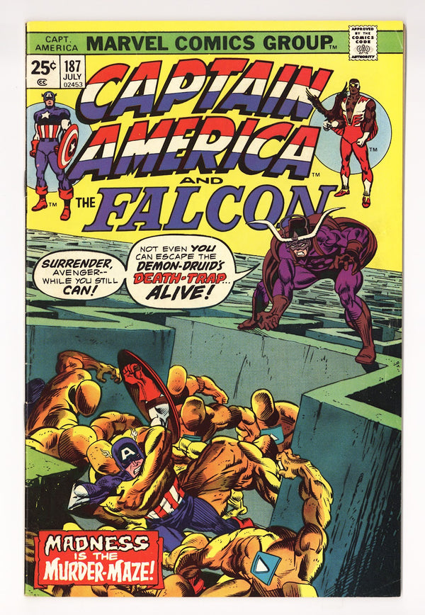 Captain America Vol 1 187  Mid Grade   (1975)