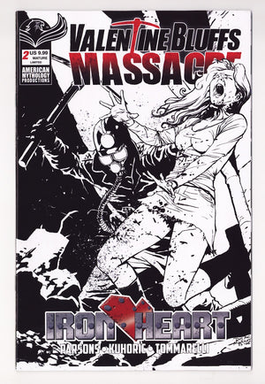 Valentine Bluffs Massacre Iron Heart #2 (2026) Martinez B&W Variant