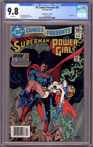 DC Comics Presents Vol 1 56 CGC 9.8 (NM/M) (1983) Canadian Price Variant