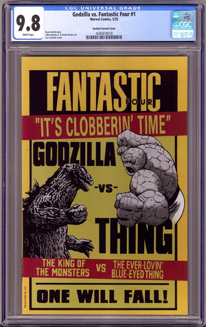 Godzilla vs. Fantastic Four 1 CGC 9.8 (NM/M) (2025) Garbett Variant