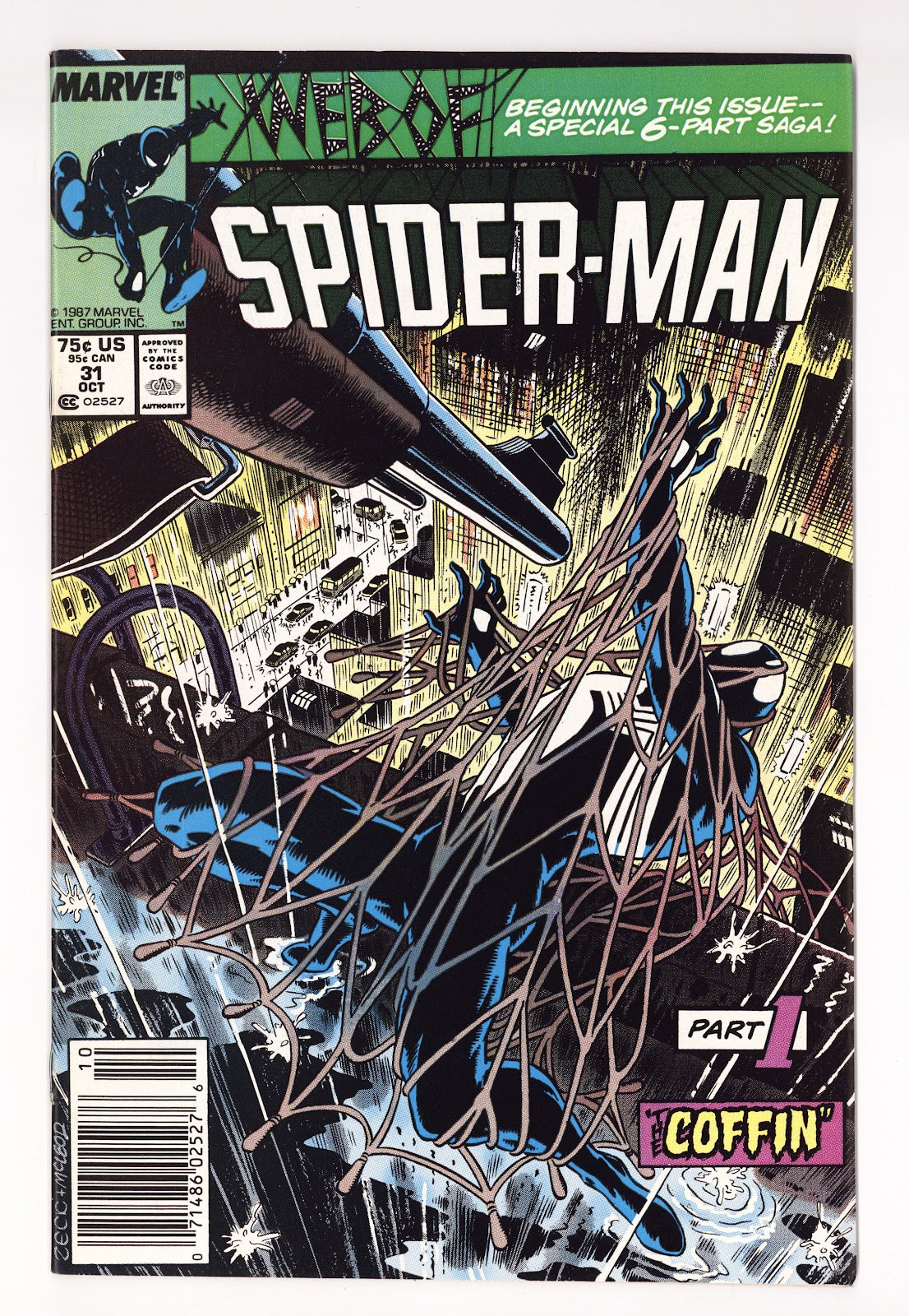 Web of Spider-Man Vol 1 31 VF/NM (9.0) (1987) Newsstand 