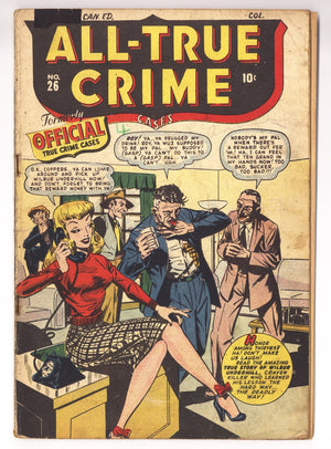 All True Crime Cases Comics 26 PR (0.5) Page Missing (1948) Canadian Edition
