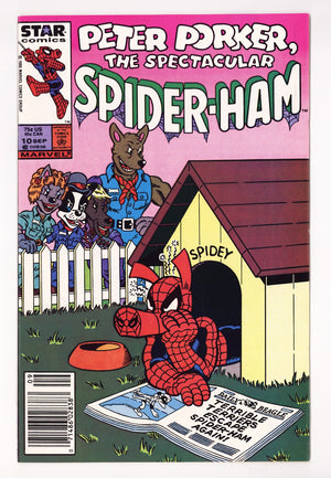 Peter Porker, the Spectacular Spider-Ham 10 VF/NM (9.0) (1986) Newsstand