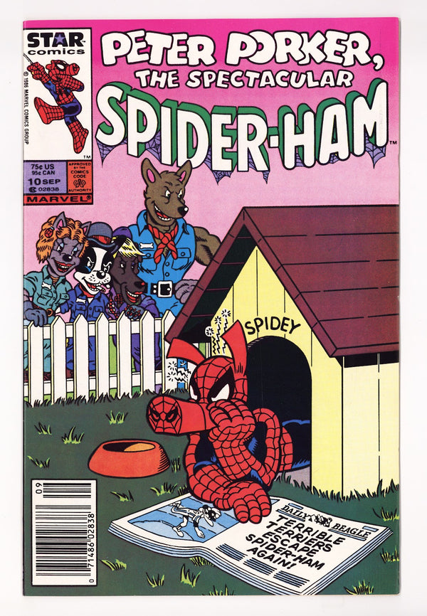 Peter Porker, the Spectacular Spider-Ham 10 VF/NM (9.0) (1986) Newsstand