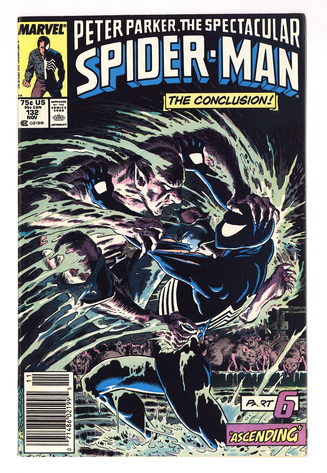 The Spectacular Spider-Man Vol 1 132 FN+ (6.5) (1987) Newsstand 