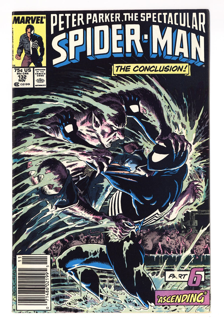 The Spectacular Spider-Man Vol 1 132 FN+ (6.5) (1987) Newsstand 