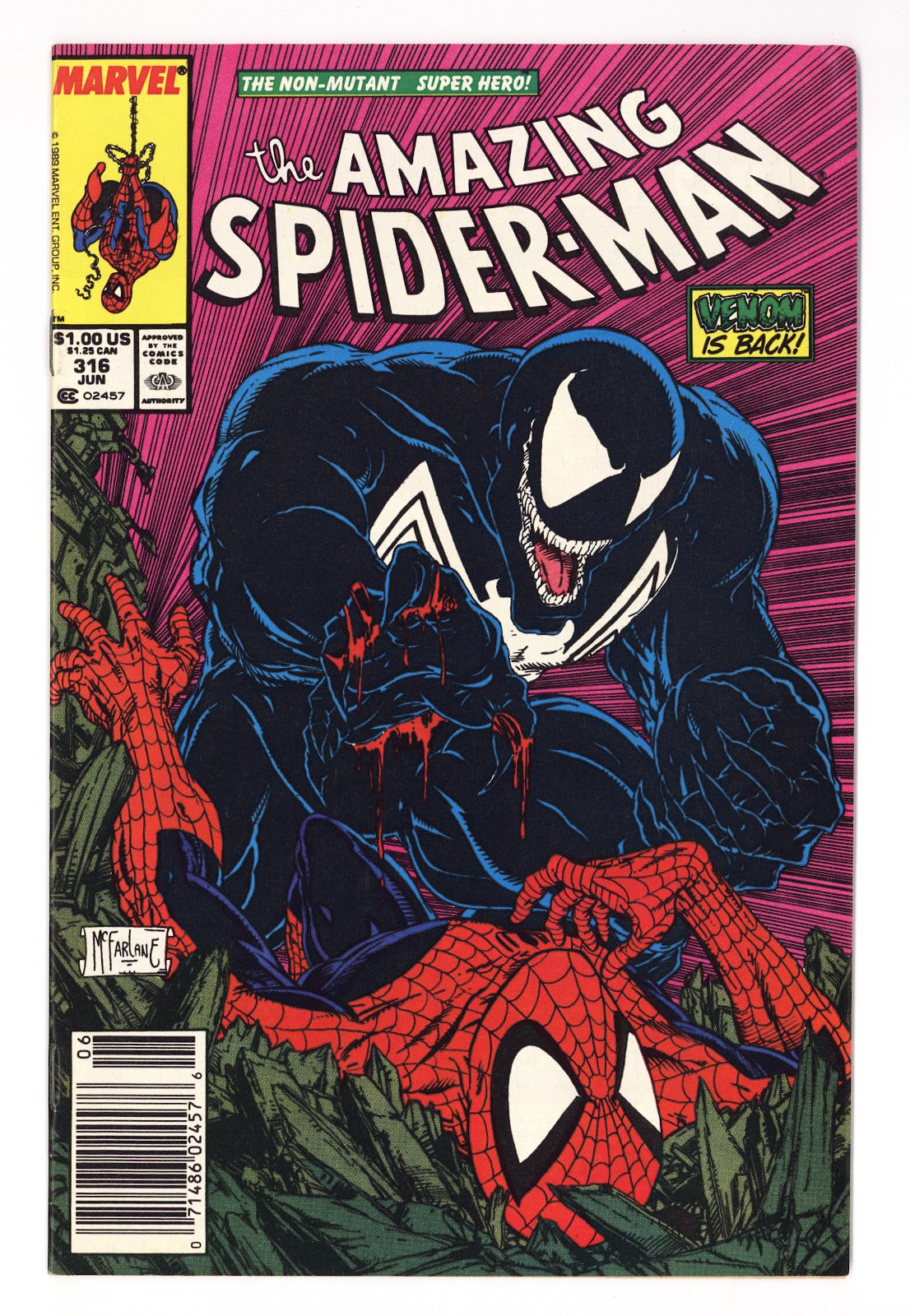 The Amazing Spider-Man Vol 1 316 VF- (7.5) (1989) Newsstand 