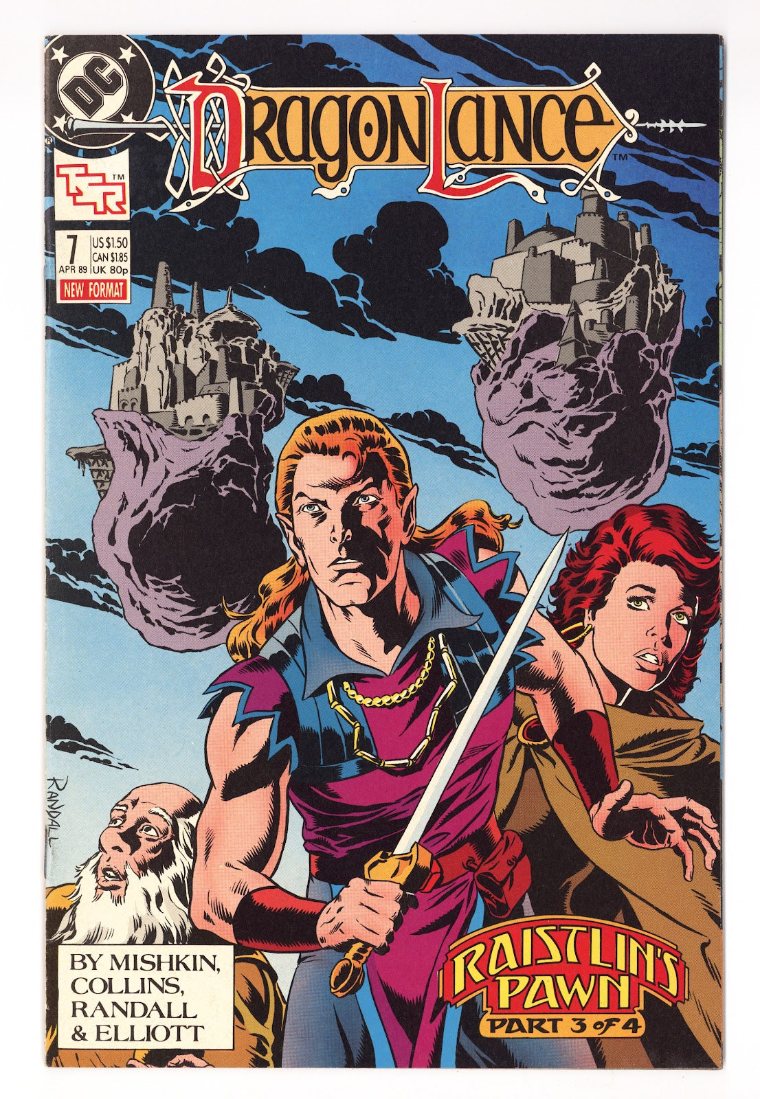 Dragonlance Comic Book   7  Mid Grade   (1989)