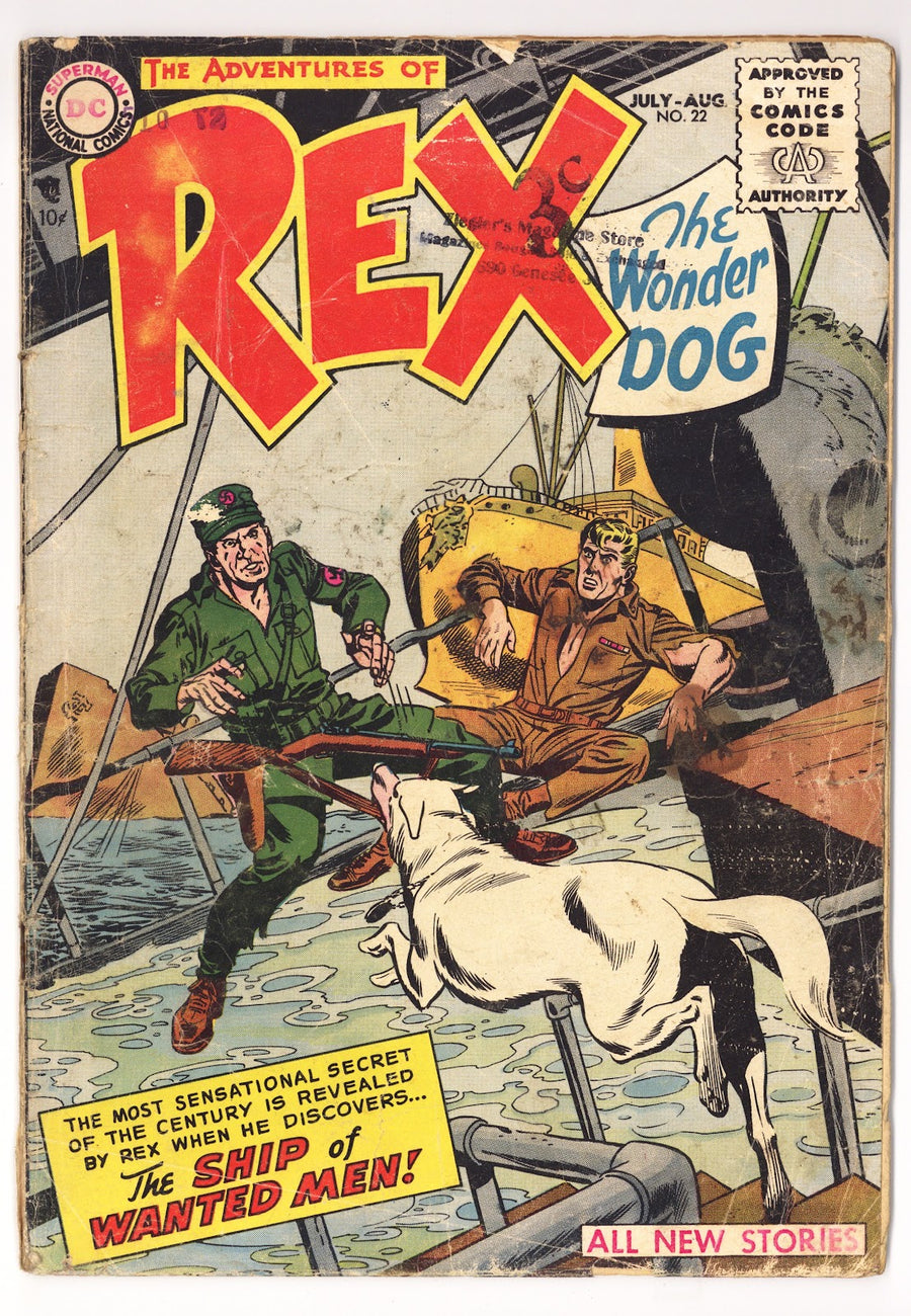 The Adventures of Rex the Wonder Dog   22  GD+ (2.5) Spine Glued  (1955)