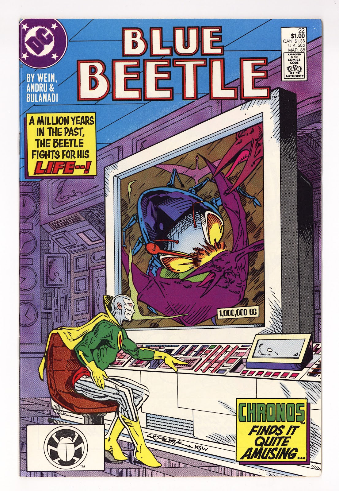 Blue Beetle Vol 7 22 High Grade (1988) 