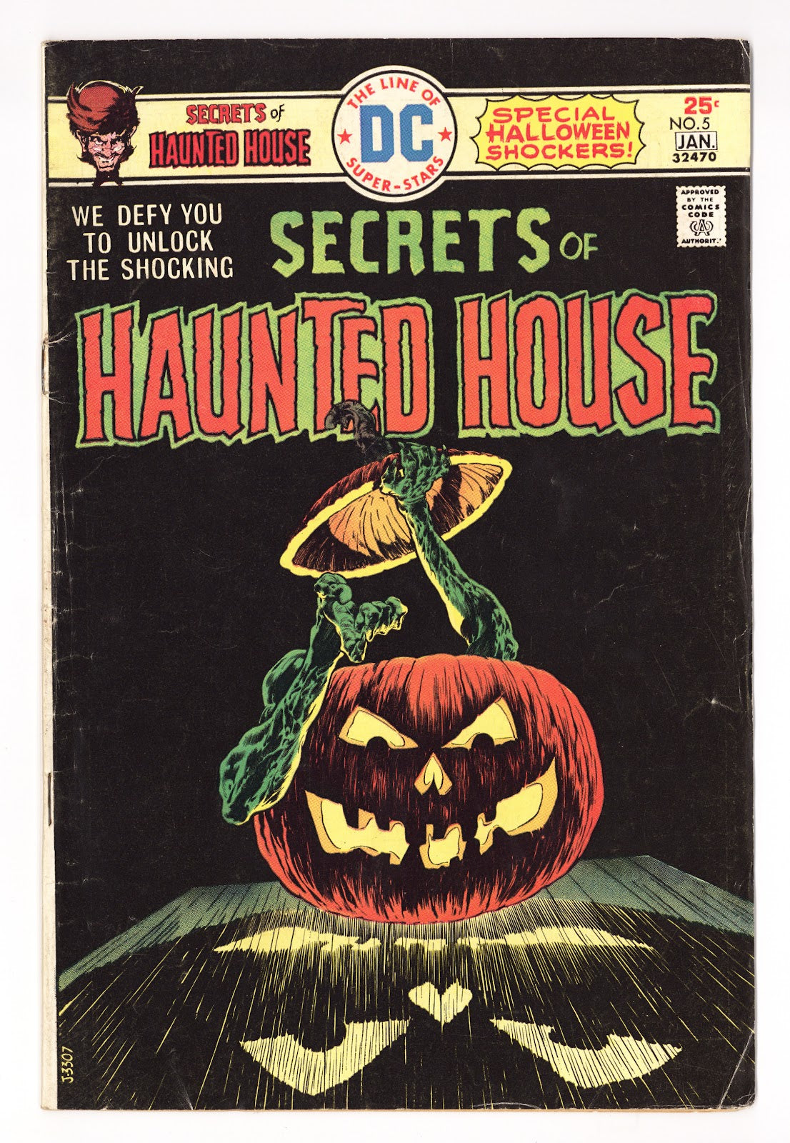 Secrets of Haunted House Vol 1 5  GD/VG (3.0) Centerfold Missing  (1975)     