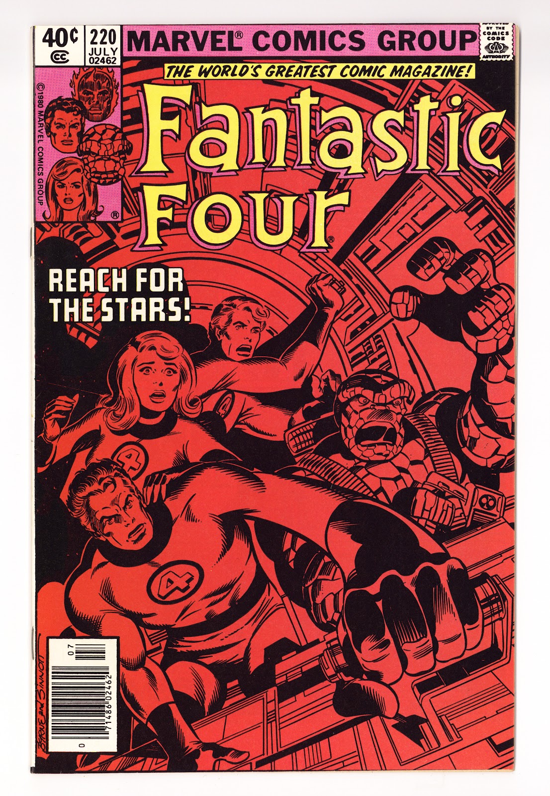 Fantastic Four Vol 1 220 Mid Grade (1980) Newsstand 