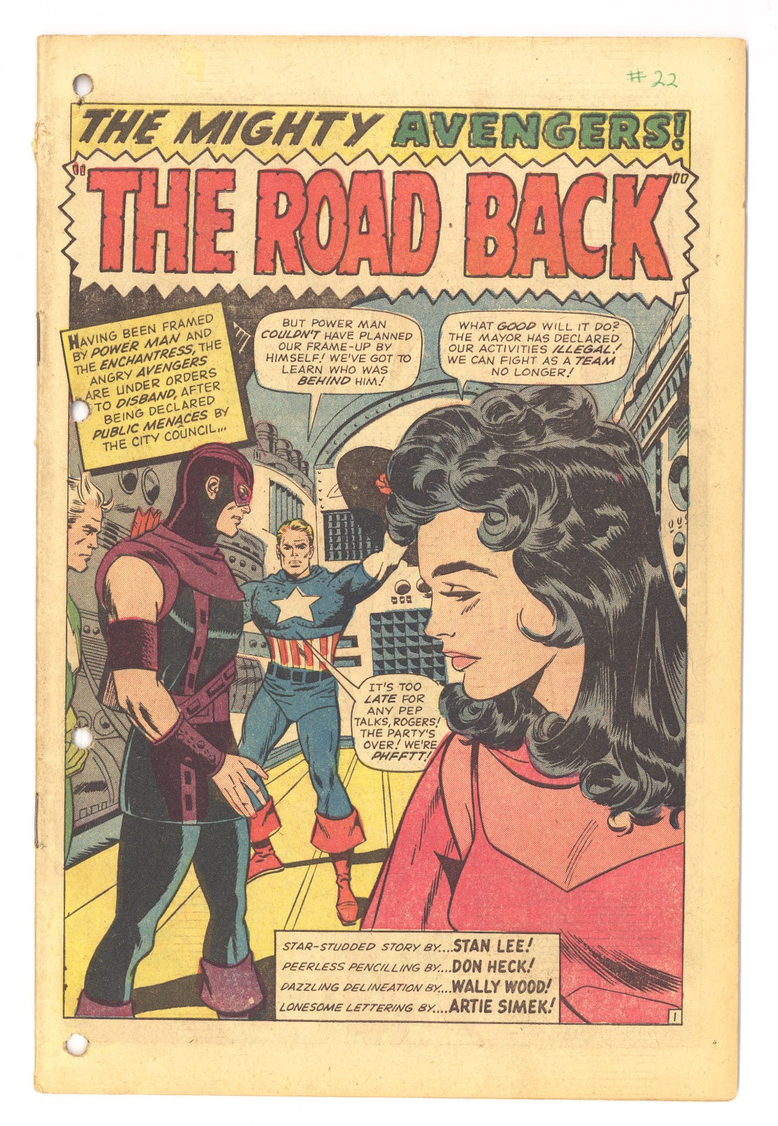 The Avengers Vol 1 22 Coverless (1965) 