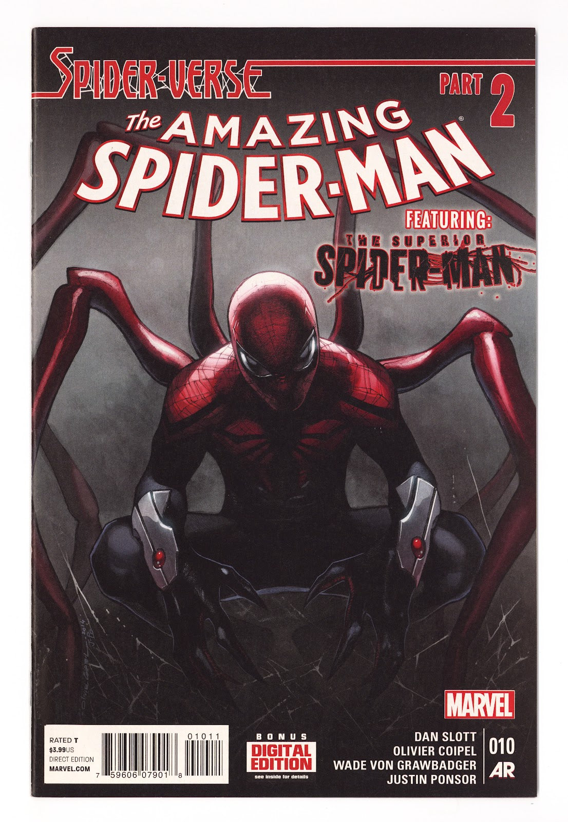 The Amazing Spider-Man Vol 3 10 NM- (9.2) (2015) 