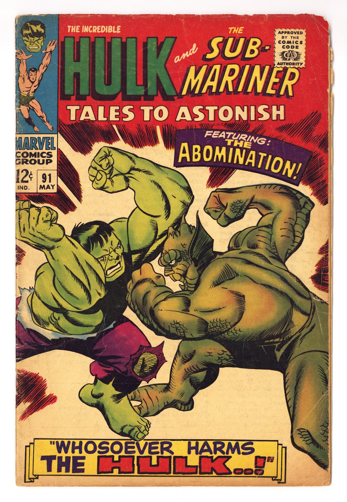 Tales to Astonish Vol 1 91  GD/VG (3.0)   (1967)     