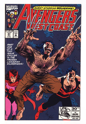 Avengers West Coast Vol 2 87  High Grade   (1992)   Direct