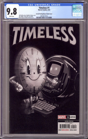 Timeless Vol 1 1 CGC 9.8 (NM/M) (2022) Ramos B&W 2nd Print Incentive