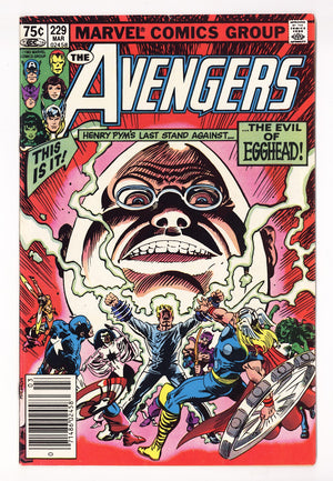 The Avengers Vol 1 229 Mid Grade (1983) Canadian Price Variant