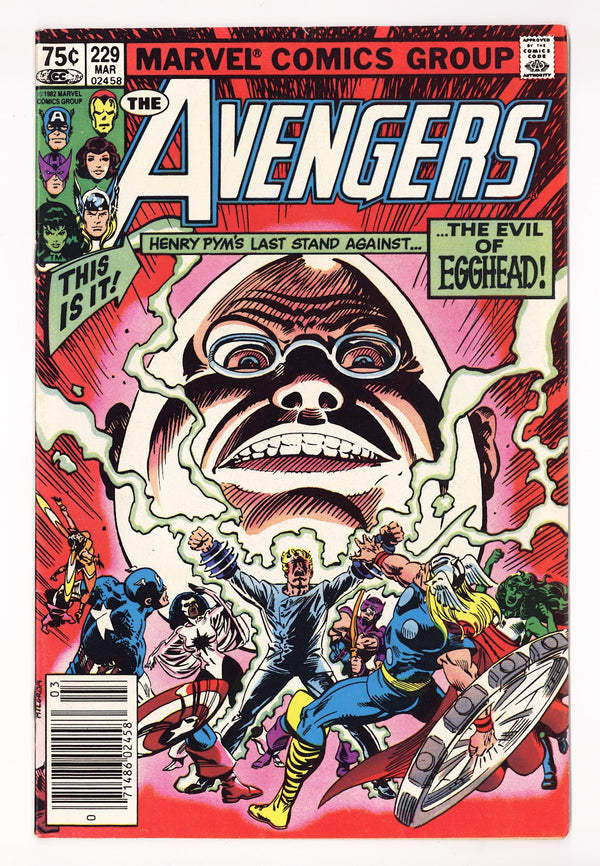 The Avengers Vol 1 229 Mid Grade (1983) Canadian Price Variant
