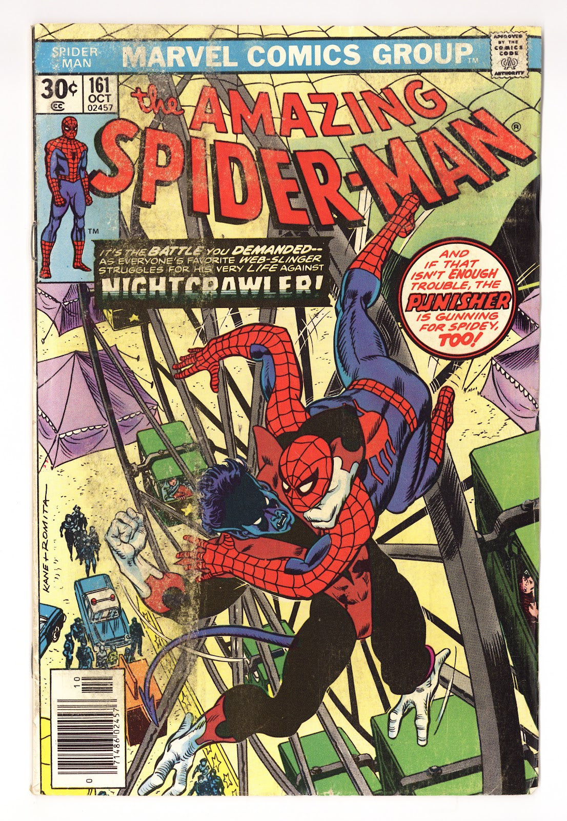 The Amazing Spider-Man Vol 1 161  VG+ (4.5)   (1976)