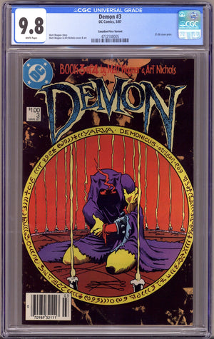 The Demon Vol 2 3 CGC 9.8 (NM/M)   (1987)   Canadian Price Variant