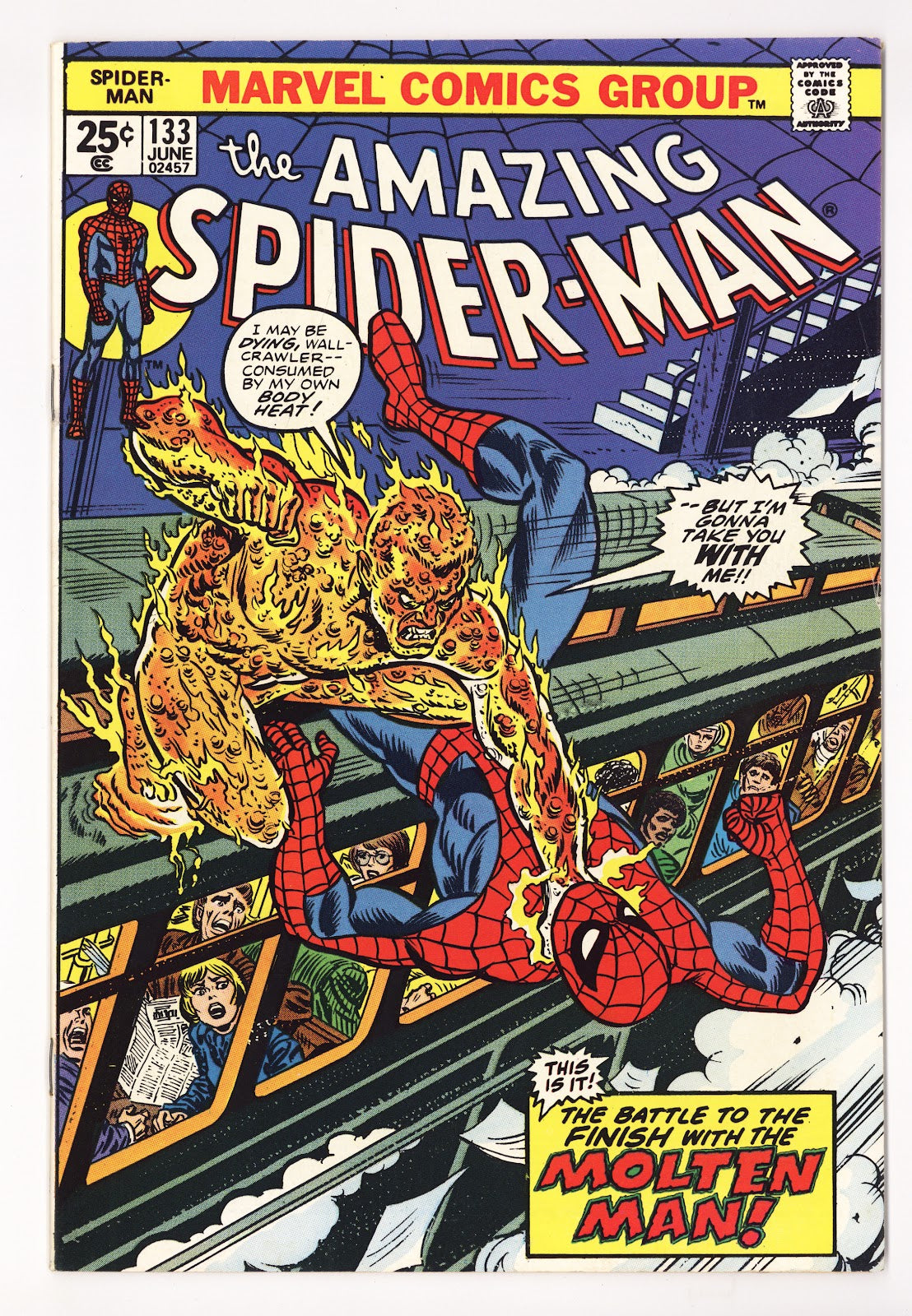 The Amazing Spider-Man Vol 1 133 FN/VF (7.0) (1974)  