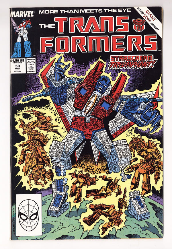 The Transformers Vol 1 50  VF- (7.5)   (1989)