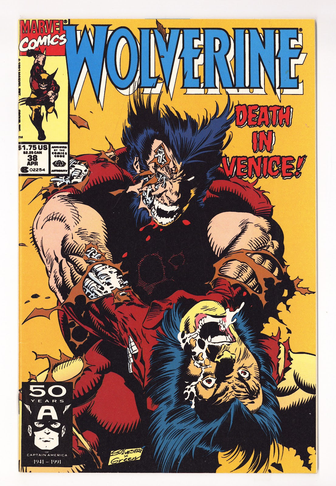 Wolverine Vol 2 37  High Grade   (1991)     