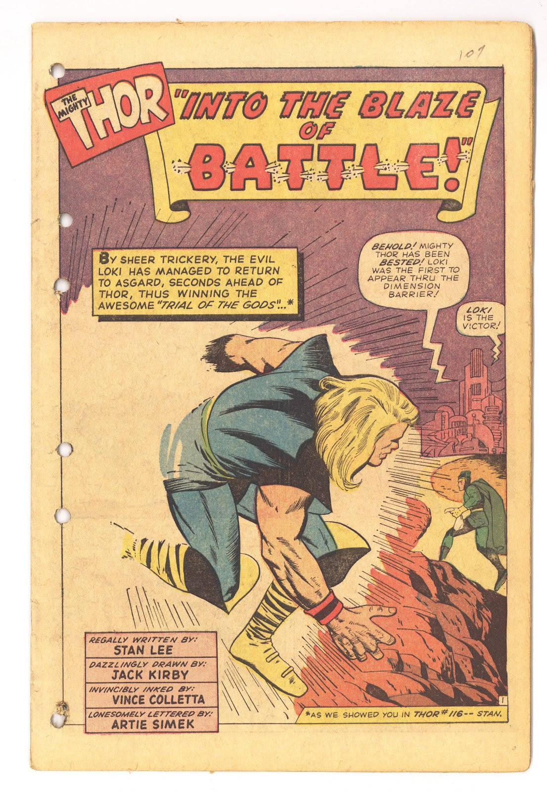 Journey into Mystery Vol 1 117 Coverless (1965) 