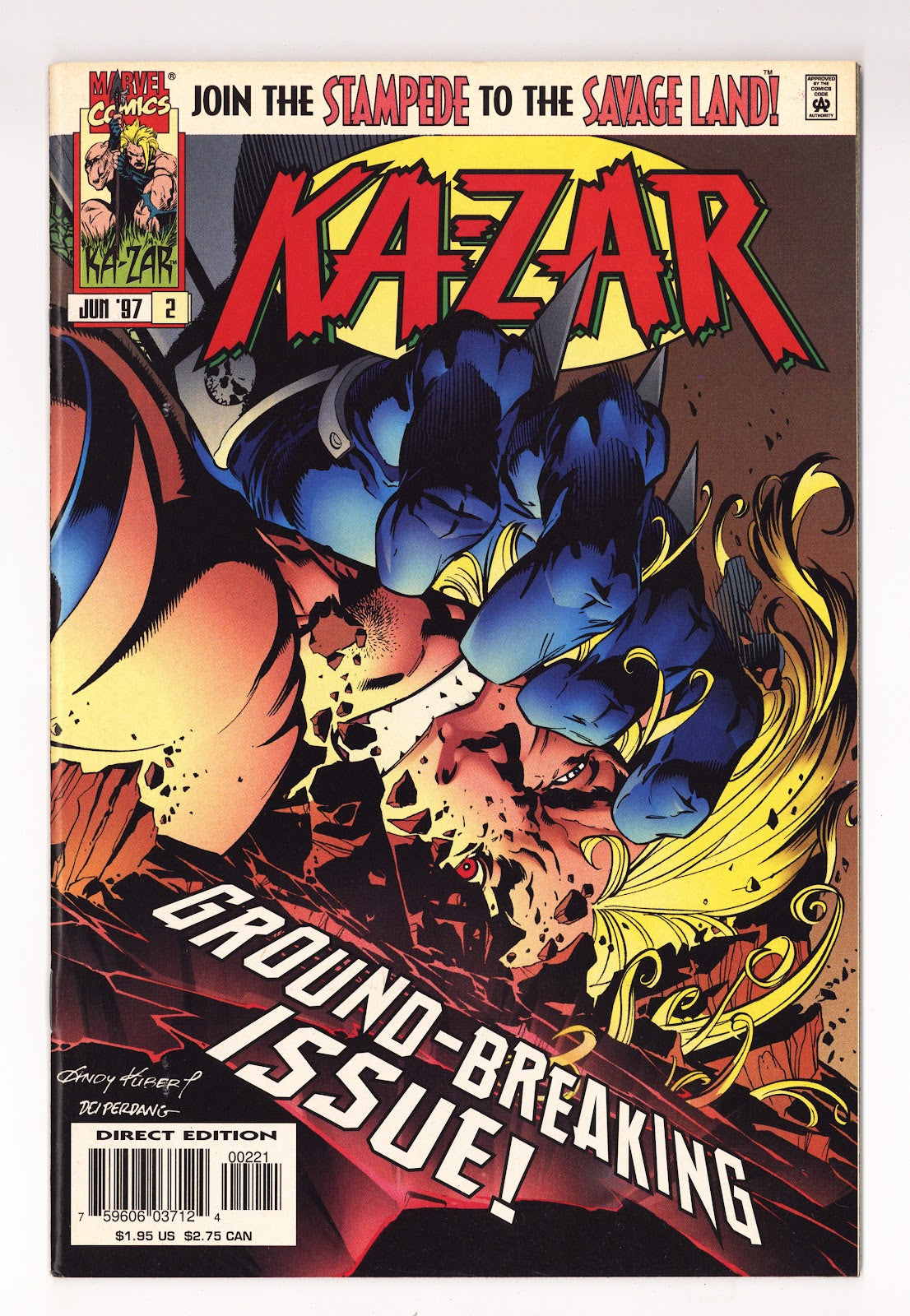Ka-Zar Vol 4 2 High Grade (1997) Cover B - Direct Edition 