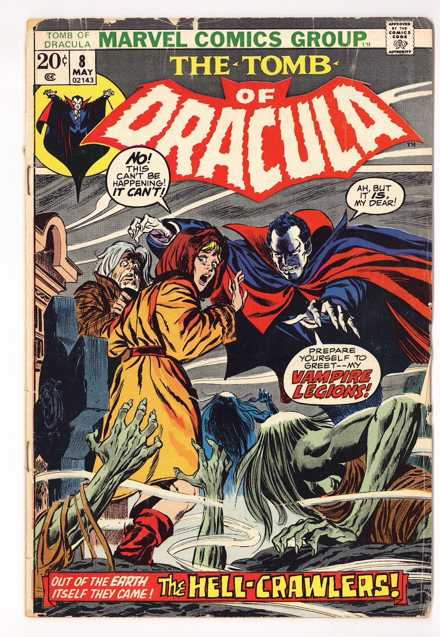 Tomb of Dracula Vol 1 8 GD/VG (3.0) (1973) 