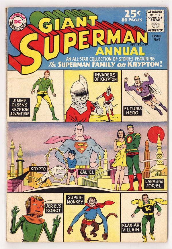Superman Annual Vol 1 5  VG+ (4.5)   (1962)